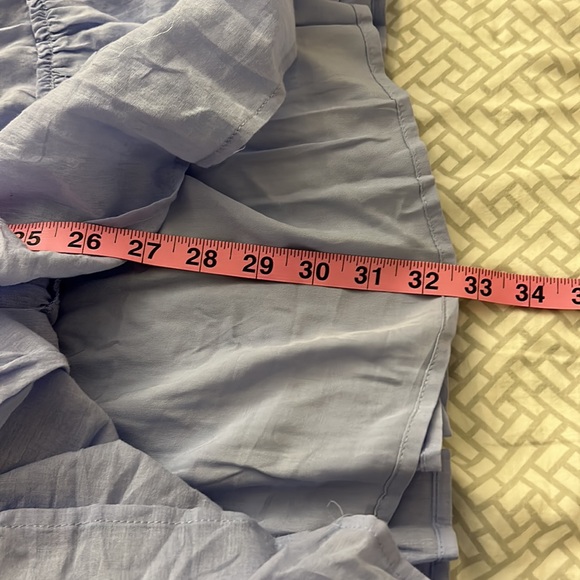 Lulus Relaxed Charm Periwinkle Gauzy Tiered Drawstring Maxi Skirt (S) - Picture 7 of 9